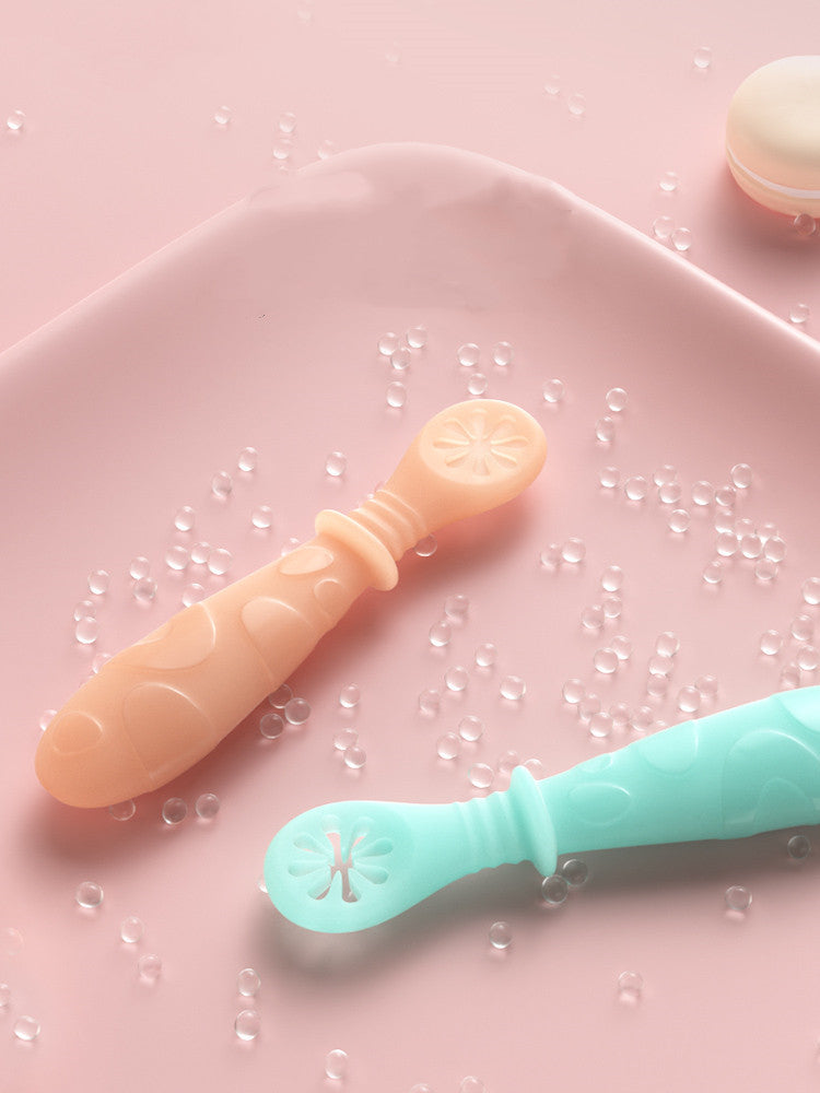 Food supplement silicone soft spoon