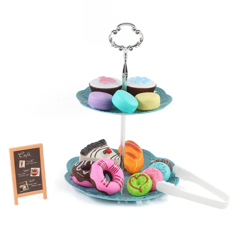Simulation Coffee Machine Kids Toy Pretend Ice Cream Machine Kitchen Play House Game DIY Dessert Kitchen Set Toy Pretend to Play