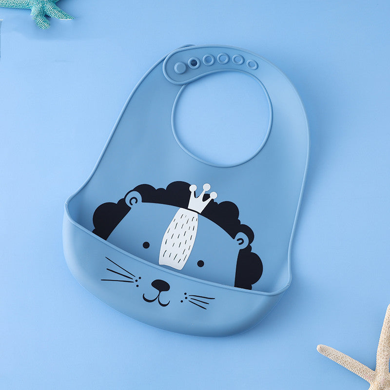 Baby Bib Waterproof Silicone Meal Pocket Baby Saliva Pocket Kid Anti-Dirty Artifact