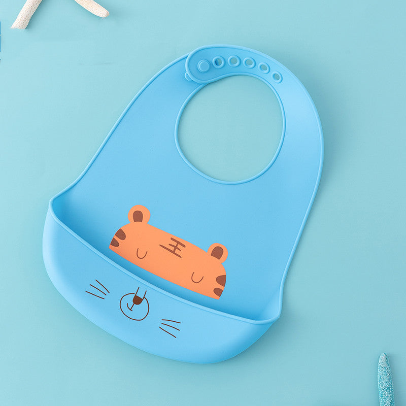 Baby Bib Waterproof Silicone Meal Pocket Baby Saliva Pocket Kid Anti-Dirty Artifact