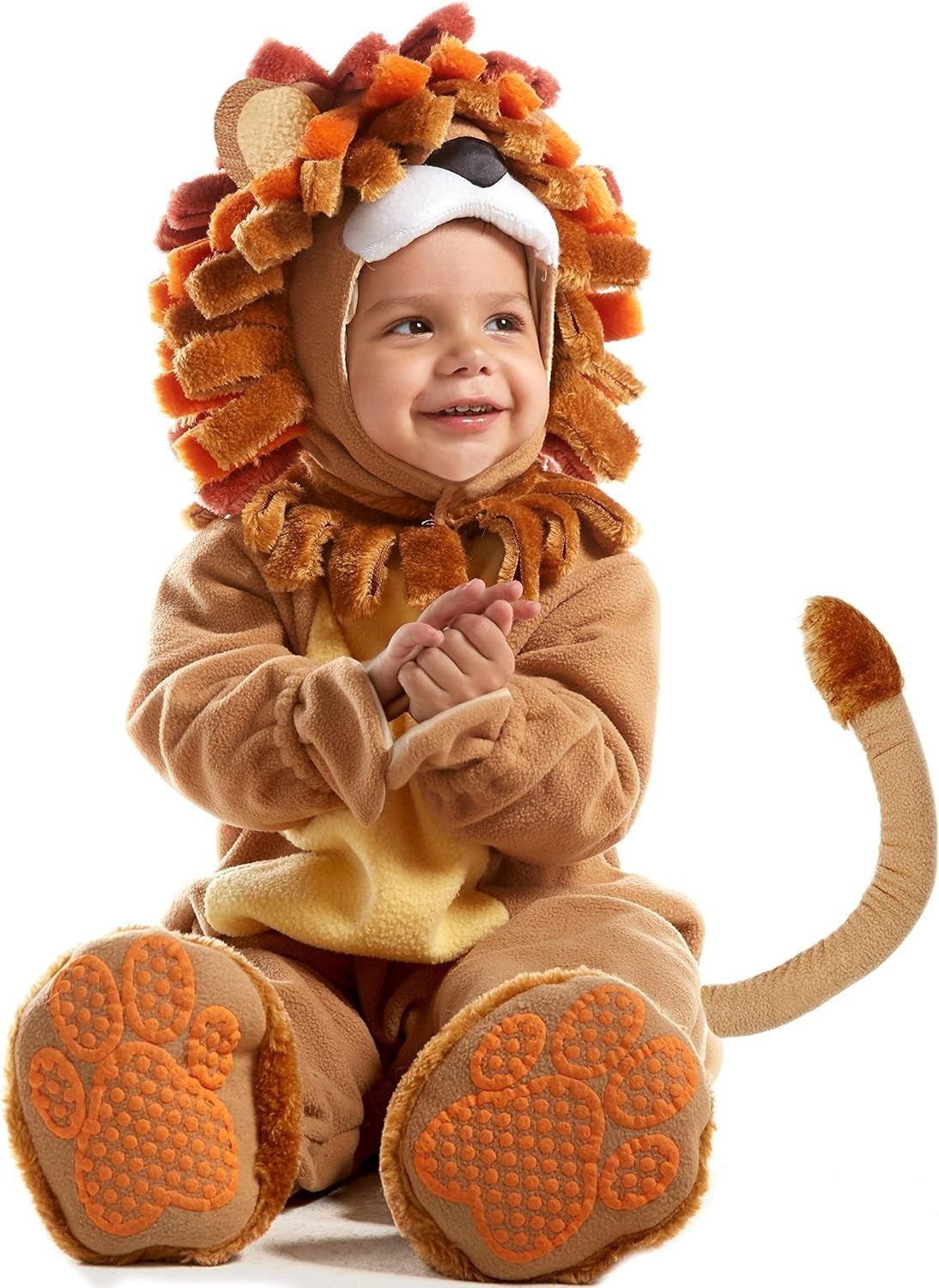 Halloween Baby Lion Costume Toddler Set with Toy Zebra for Kids Deluxe Realistic Halloween Dress Up
