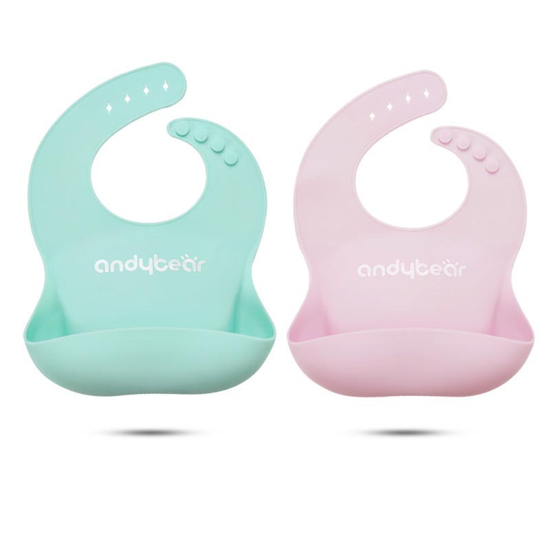 Fashionable And Simple Children's Silicone Waterproof Bib