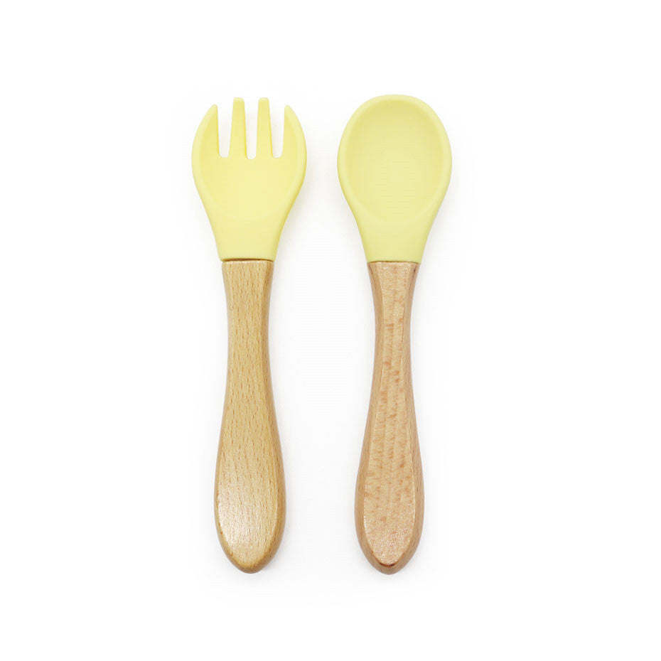 Meal Training Baby Cutlery Fork And Spoon Set