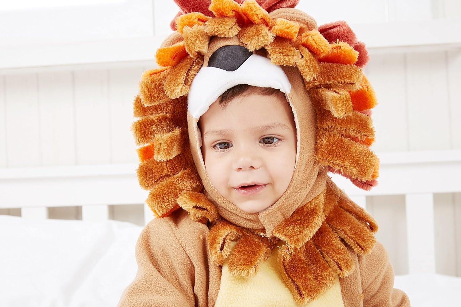 Halloween Baby Lion Costume Toddler Set with Toy Zebra for Kids Deluxe Realistic Halloween Dress Up