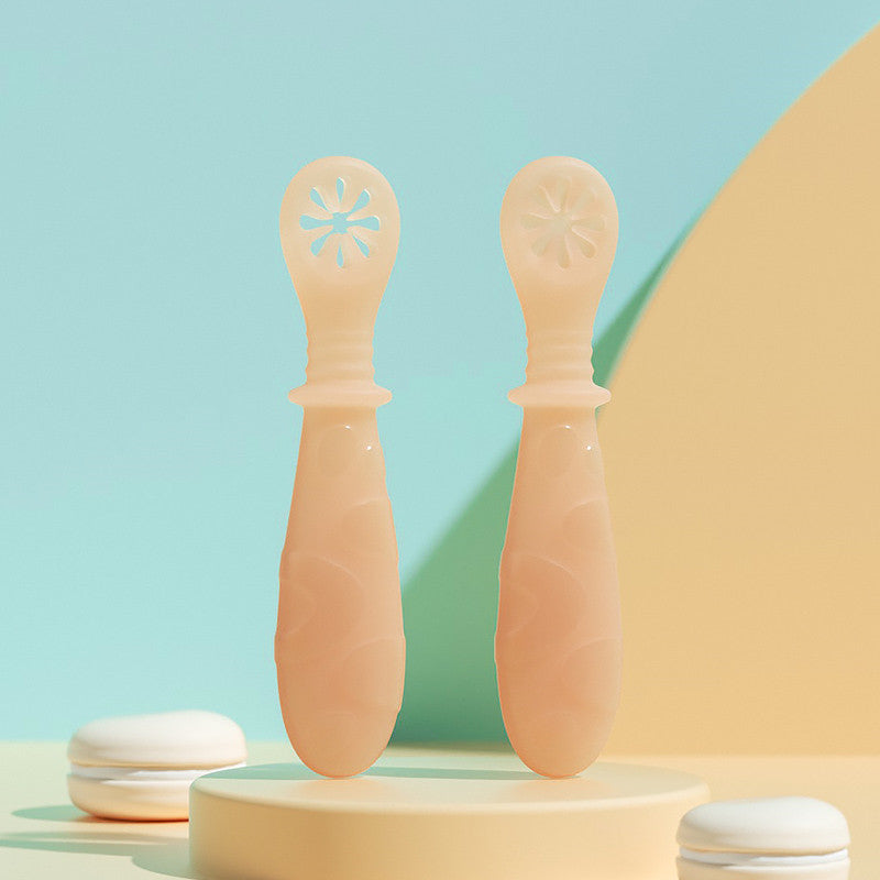 Food supplement silicone soft spoon