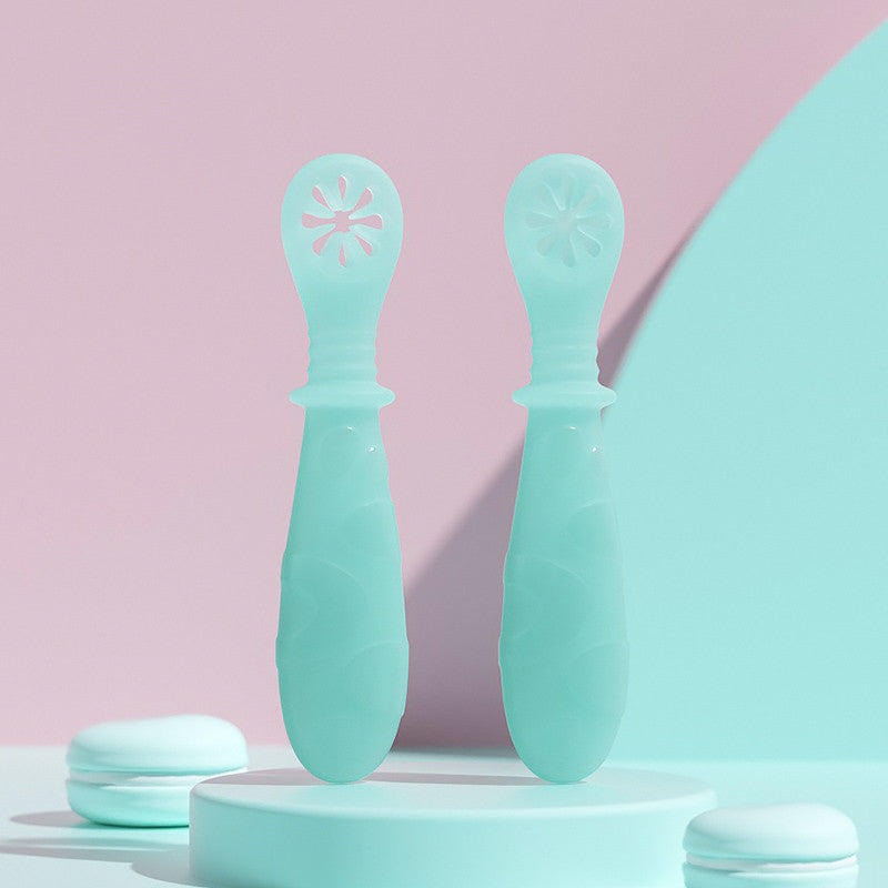 Food supplement silicone soft spoon