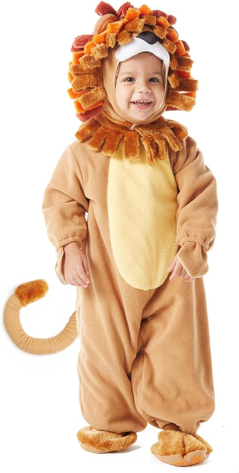 Halloween Baby Lion Costume Toddler Set with Toy Zebra for Kids Deluxe Realistic Halloween Dress Up