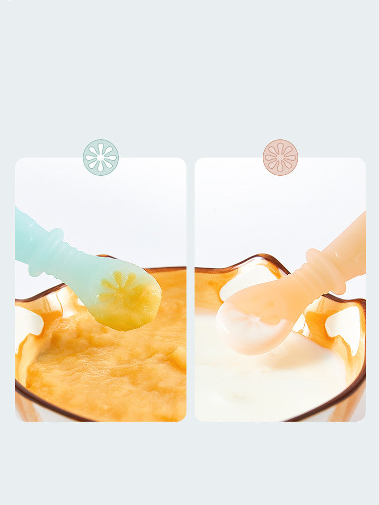 Food supplement silicone soft spoon