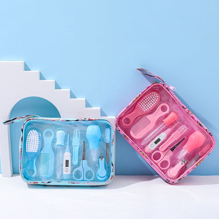 10pcs/set Blue Children Cleaning Care Set Maternal and Baby Grooming