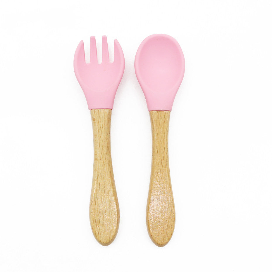 Meal Training Baby Cutlery Fork And Spoon Set