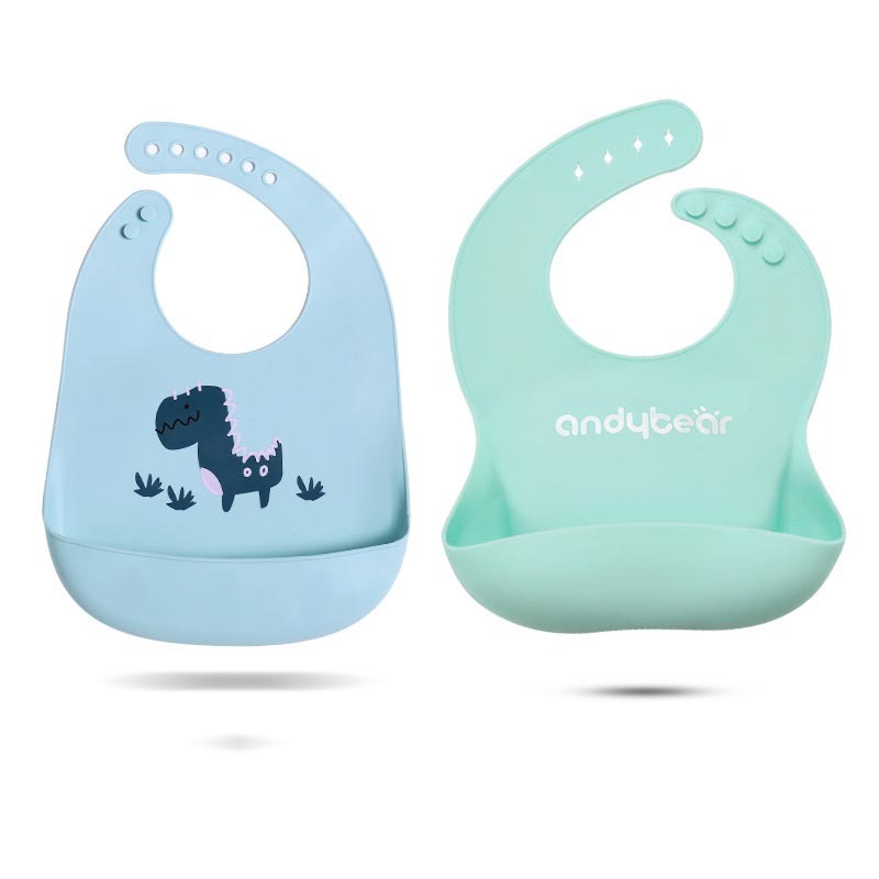 Fashionable And Simple Children's Silicone Waterproof Bib