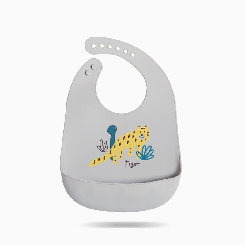 Fashionable And Simple Children's Silicone Waterproof Bib