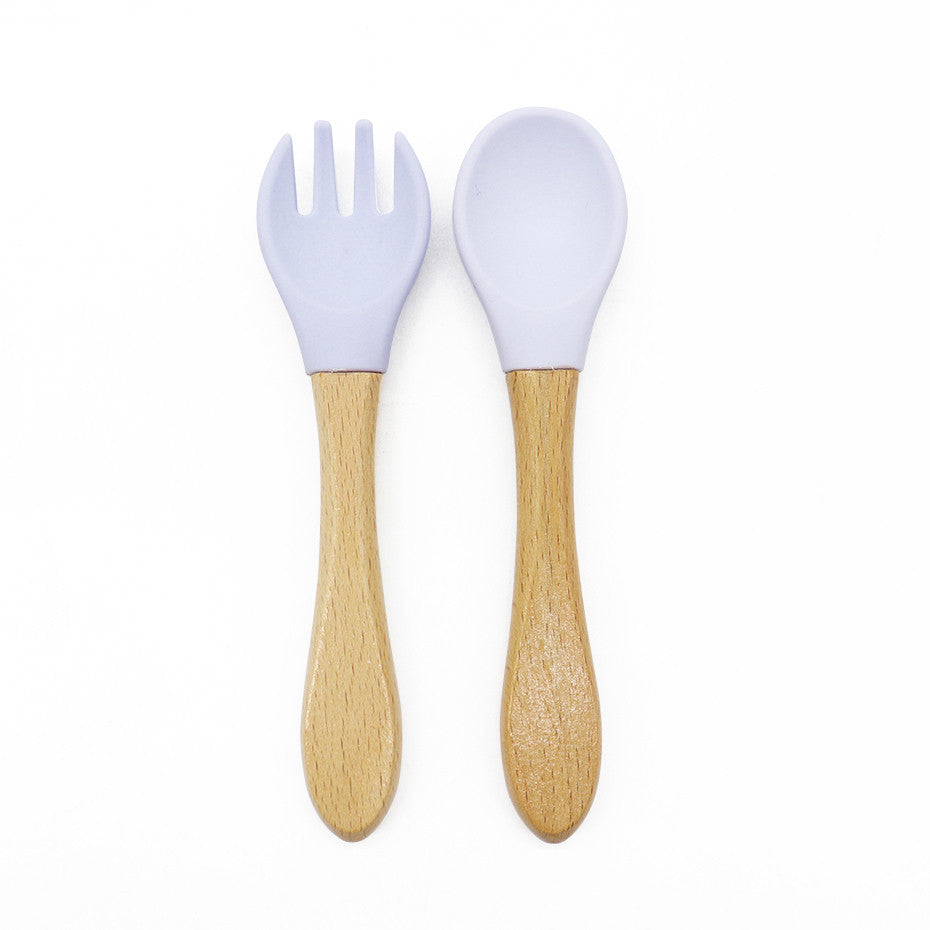 Meal Training Baby Cutlery Fork And Spoon Set