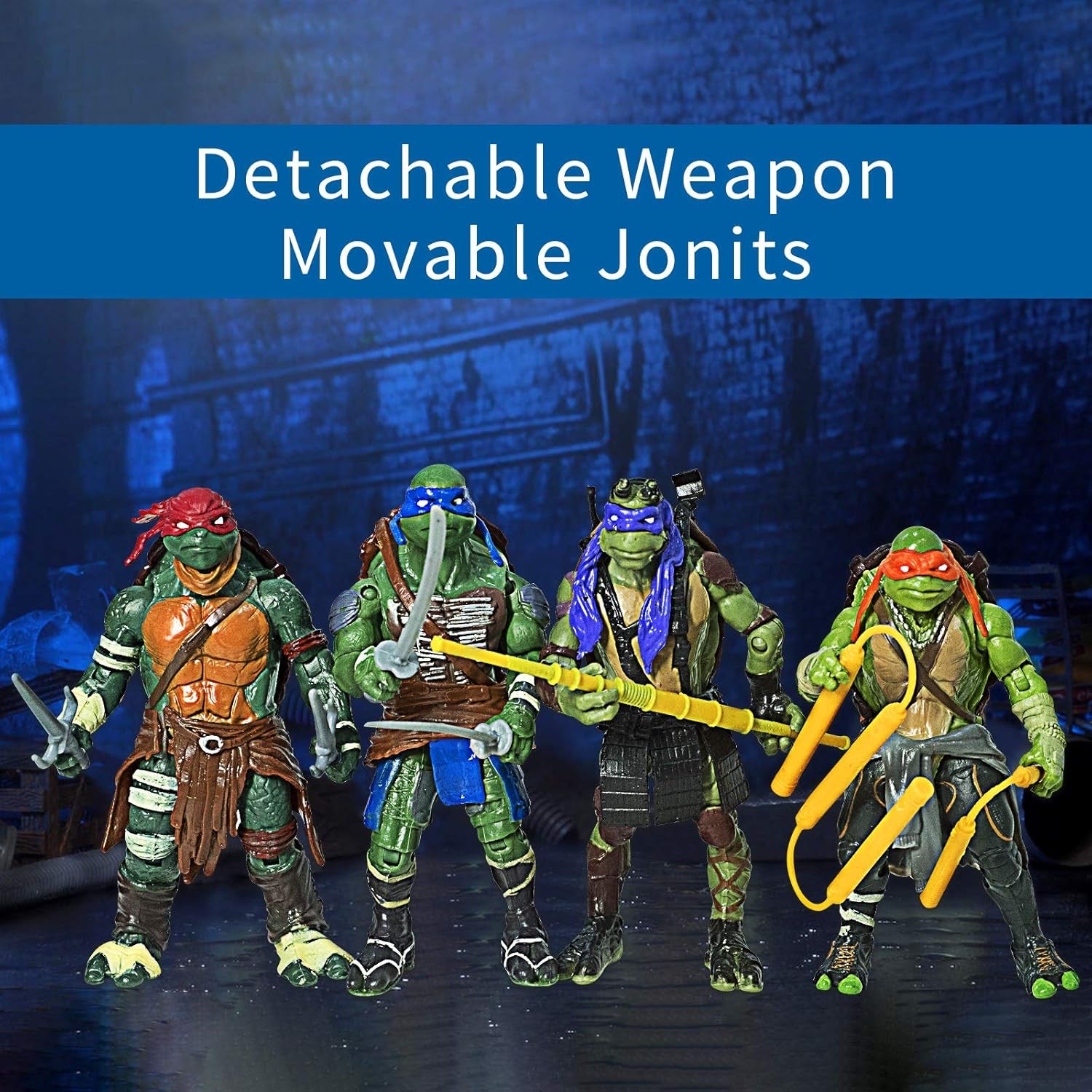 Tortoise Toys Set Superhero Action Figures Tortoise Toy Set 4Pcs