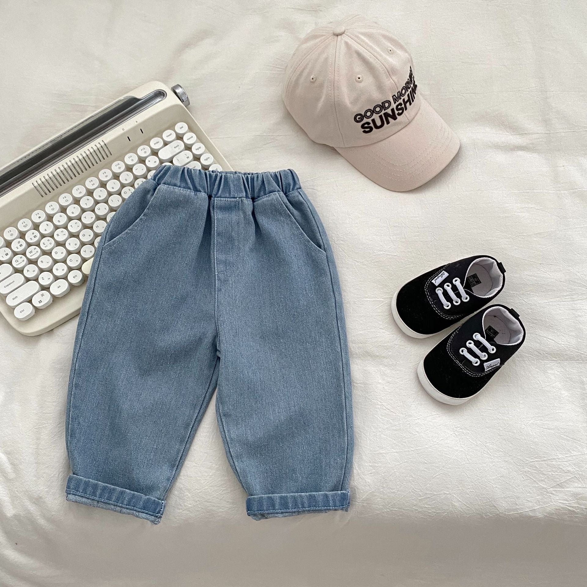 Autumn Baby Kids Boys Letters Embroidery Pattern Knitted Crew Neck