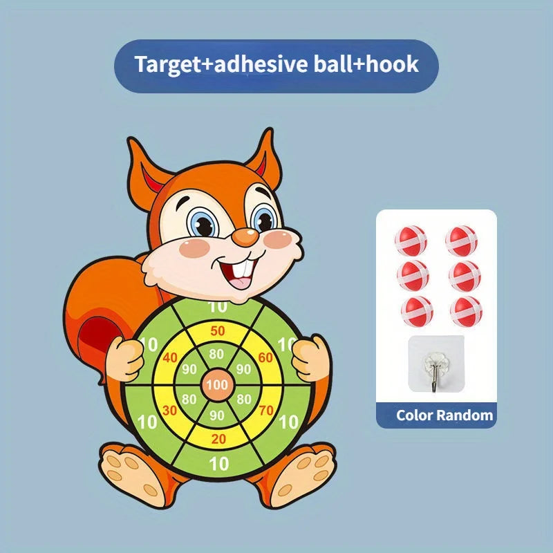 Child Educational Games Dart Board Baby Toy Stickey Ball Dart Indoor Sports Child Montessori Games for Children 3 to 7 Years