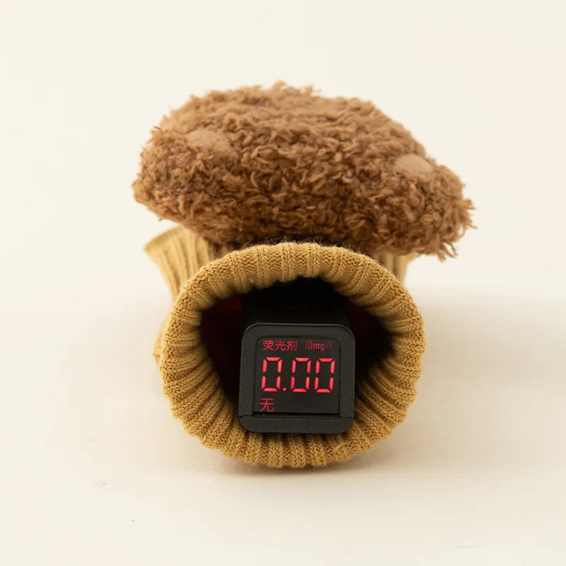 Cute Cartoon Bear Baby Socks for Boys Girls Spring Autumn Soft Cotton Anti Slip Soled Newborn Toddler Sock Kids Warm Socken