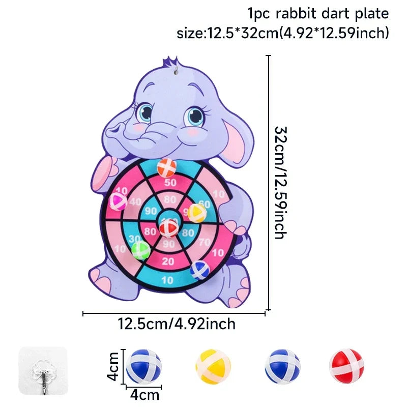 Child Educational Games Dart Board Baby Toy Stickey Ball Dart Indoor Sports Child Montessori Games for Children 3 to 7 Years